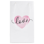 Simple Love Calligraphie Valentine | Sac Cadeau (Dos)