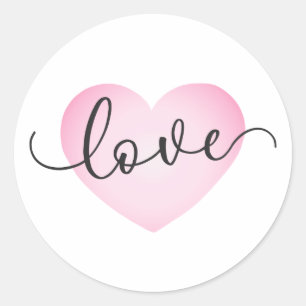 Simple Love Calligraphie Valentine   Sticker