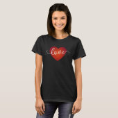 Simple Love Calligraphie Valentine | T-shirt (Devant entier)