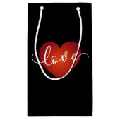 Simple Love Calligraphy Valentijn | Gift Bag Klein Cadeauzakje (Achterkant)