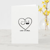 Simple Love Est Une Carte De Sourire (Fleur jaune)