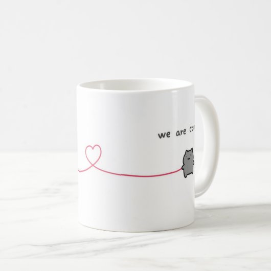 Simple Love Words Coffee Mok – Romantisch cadeau v (Voorkant rechts)