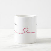 Simple Love Words Coffee Mug - Cadeau romantique p (Centre)