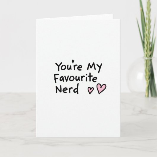 Simple Ma Carte Préférée de Nerd (Devant)