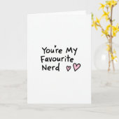 Simple Ma Carte Préférée de Nerd (Fleur jaune)