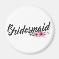 Simple Magnet de mariage pour demoiselle d'honneur