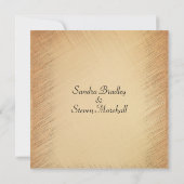 Simple mais élégant Faire-part de mariage rustique (Dos)