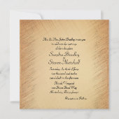 Simple mais élégant Faire-part de mariage rustique (Devant)