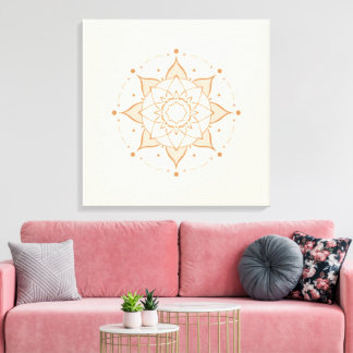 Simple Mandala Art Mural | Géométrie Sacrée Minima