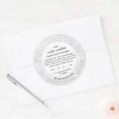 Simple Marbre Cottage Food Law Étiquette (Enveloppe)