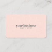 Simple Marbre moderne Faire de l'artiste Carte de  (Dos)