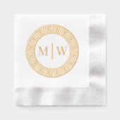 Simple Mariage 2 Monogramme Initial VS Clé Grecque (Recto)