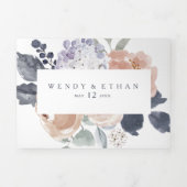 Simple Mariage Floral Rustique Tout en un triple (Page de couverture)