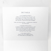 Simple Mariage Floral Rustique Tout en un triple (Intérieur en premier)