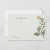 Simple Mariage sans fin Cartes de remerciement (Dos)