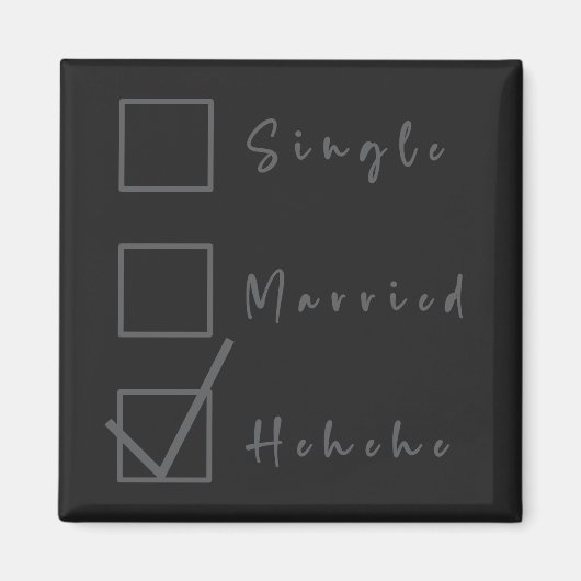 Simple, Marié, Hehehe Funny Relation Magnet (Devant)