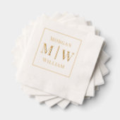 Simple Mariée Marié Mariage 2 Noms initiaux VSF (Insitu (empilé))