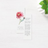 Simple marque-page mémorial funéraire Chrysanthème (Bureau)