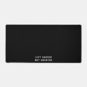 Simple Mat De Bureau Noir Avec Texte Amusant (Recto)