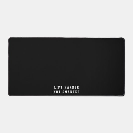 Simple Mat De Bureau Noir Avec Texte Amusant (Recto)