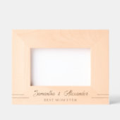 Simple Meilleure maman jamais nom Engravé Cadre en (Recto)