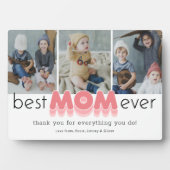 Simple Meilleure Maman Plaque Photo (Devant)