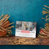 Simple Meilleure Maman Plaque Photo (Côté)