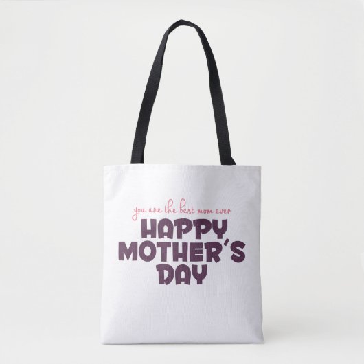 Simple Meilleure maman Sac fourre-tout de la Fête (Devant)