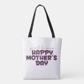 Simple Meilleure maman Sac fourre-tout de la Fête (Dos)