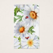 Simple Memorial Floral Daisy Funeral Prayer Kaart (Voorkant)