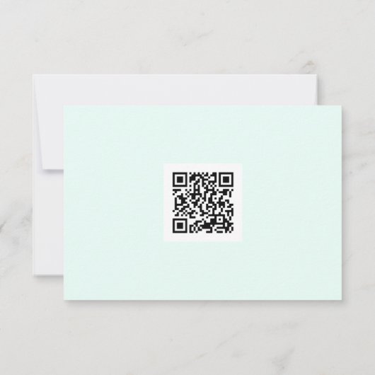 Simple ment vert merci script logo qr code (Dos)