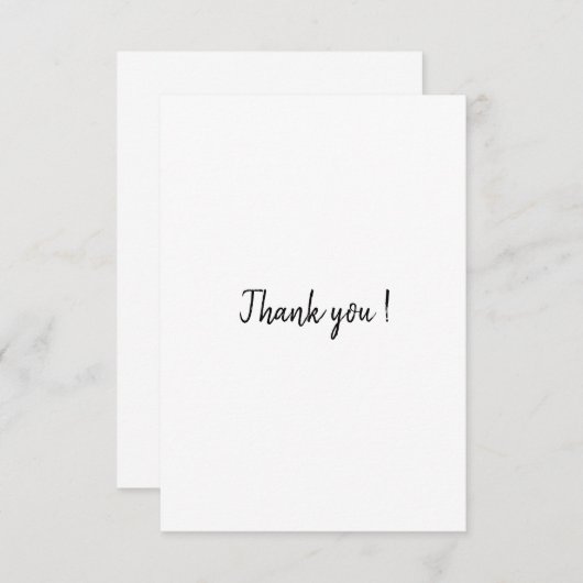 simple merci (Devant / Derrière)