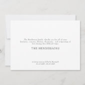 Simple Merci Floral Stem Love Memory (Dos)