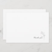 Simple Merci Floral Stem Love Memory (Devant / Derrière)