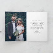 Simple Merci main Lettré Mariage de script photo (Intérieur)