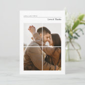 Simple Merci Photo Mariage moderne (Debout devant)