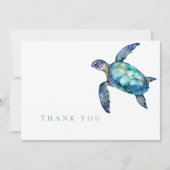 Simple Merci Turquoise de tortue de mer (Devant)
