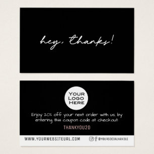 Simple Merci Votre Logo Remise Clients Insertion