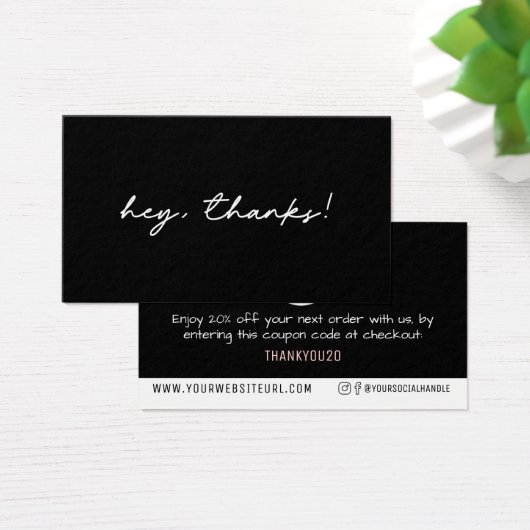 Simple Merci Votre Logo Remise Clients Insertion (Bureau)