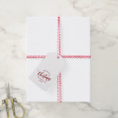 Simple Merry Christmas Calligraphy Script Cadeaulabel (Met Touw)