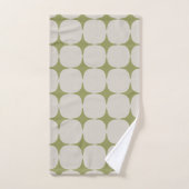 Simple Mid-Century Moderne Sage Motif vert (Serviette à main)