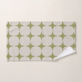 Simple Mid-Century Moderne Sage Motif vert (Serviette à main)