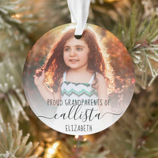 Simple mignonne Fiers Grand-parents Nom de la phot (Arbre)