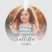 Simple mignonne Fiers Grand-parents Nom de la phot (devant)