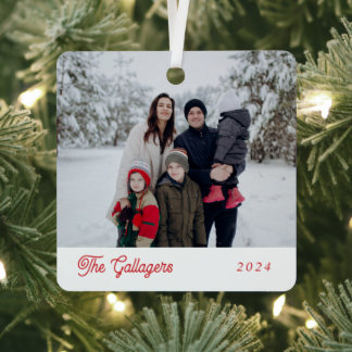 Simple Mini vacances Ornement de Noël de famille