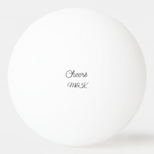 Simple minimal add name cheers couple name custom pingpongballen