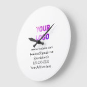 simple minimal add your logo/design here text  pos grote klok (Hoek)