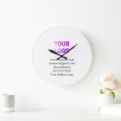simple minimal add your logo/design here text  pos grote klok (Huis)