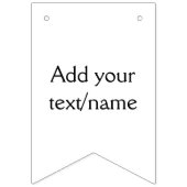 simple minimal add your text/name custom personali vlaggetjes (Tweede vlag)