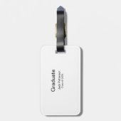 Simple Minimal afstuderen Add Name Modern Class Bagagelabel (Achterkant verticaal)